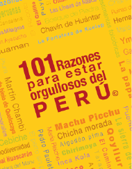 101 Razones para estar orgullosos del Perú  en PerúQuiosco